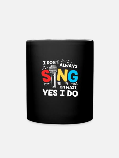 Karaoke - Tasse einfarbig - Schwarz