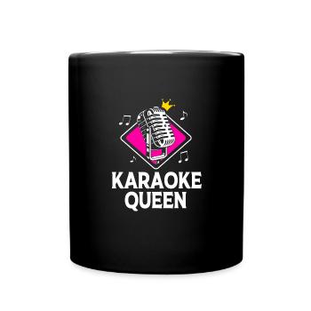 Karaoke Queen - Full Colour Mug - black - Front