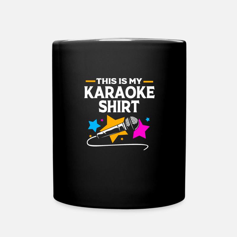 Karaoke - Tasse einfarbig - Schwarz