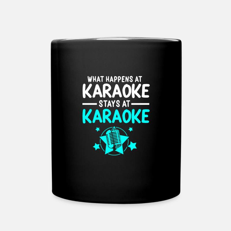 Karaoke - Tasse einfarbig - Schwarz
