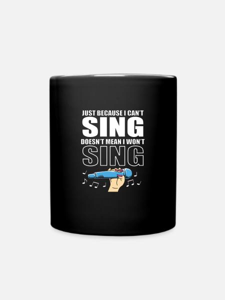 Karaoke - Tasse einfarbig - Schwarz