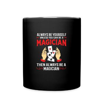 Zauberer - Tasse einfarbig - Schwarz - Vorne
