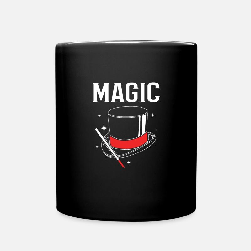 Zauberer - Tasse einfarbig - Schwarz