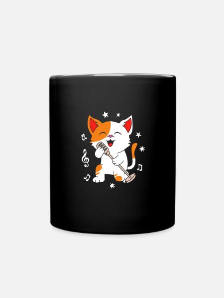 Karaoke - Tasse einfarbig - Schwarz