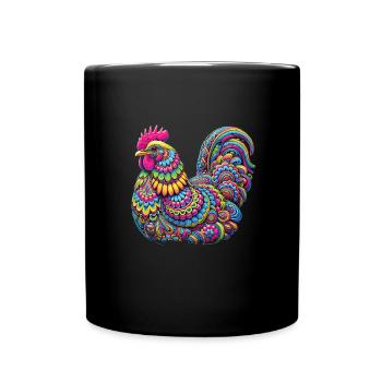 Hippie Festival - Tasse einfarbig - Schwarz - Vorne