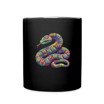 Hippie Festival - Tasse einfarbig - Schwarz - Vorne