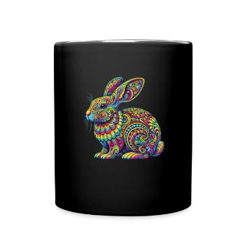 Hippie Festival - Tasse einfarbig - Schwarz - Vorne