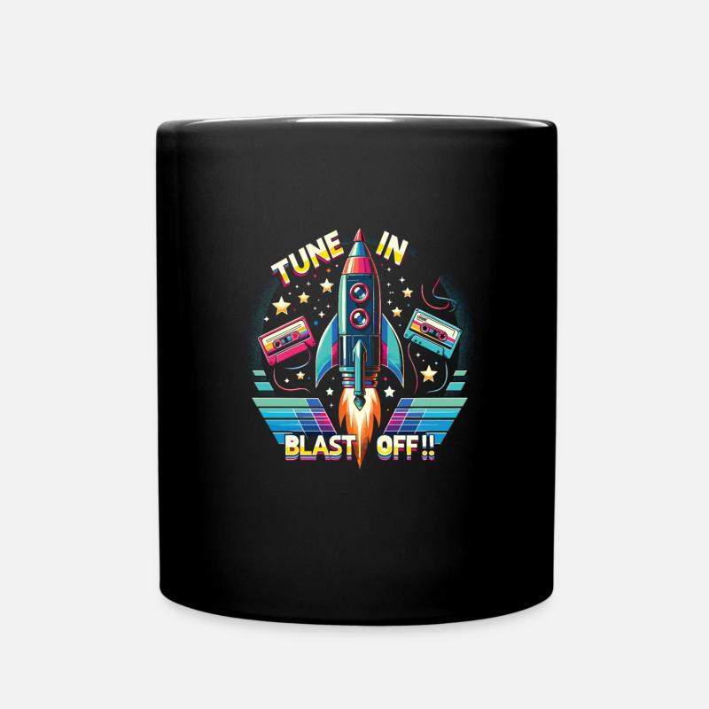 Fusée - Mug uni - noir