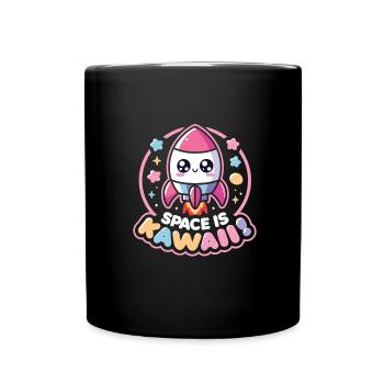 Rocket - Full Colour Mug - black - Front