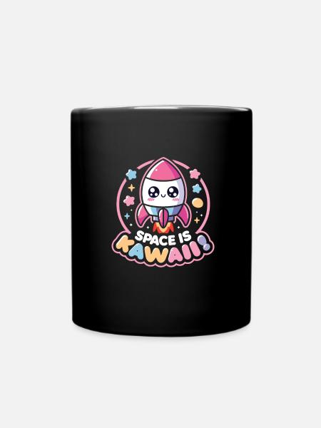 Rocket - Full Colour Mug - black