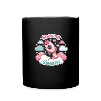 Rocket - Full Colour Mug - black - Front