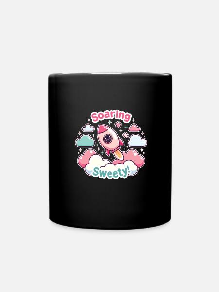 Rocket - Full Colour Mug - black
