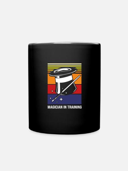 Zauberer - Tasse einfarbig - Schwarz