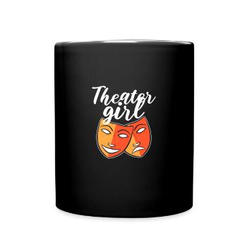 Theater Schauspiel Schauspieler Schauspielerin - Tasse einfarbig - Schwarz - Vorne