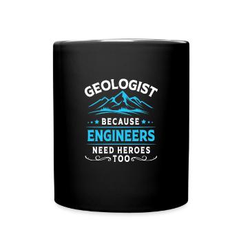 Geologe - Tasse einfarbig - Schwarz - Vorne