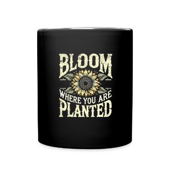 Garten - Tasse einfarbig - Schwarz - Vorne