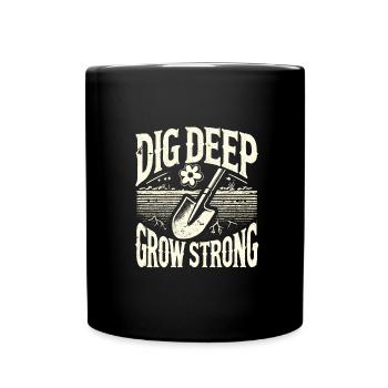 Garten - Tasse einfarbig - Schwarz - Vorne