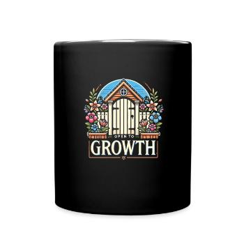 Garten - Tasse einfarbig - Schwarz - Vorne