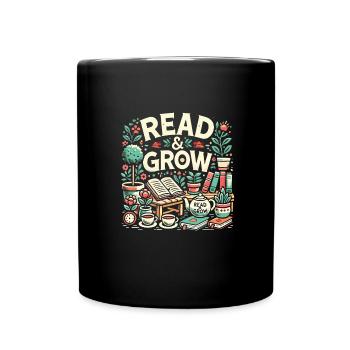 Garten - Tasse einfarbig - Schwarz - Vorne