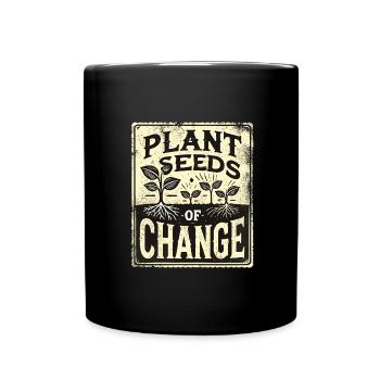 Garten - Tasse einfarbig - Schwarz - Vorne