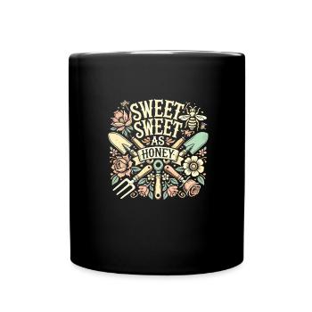 Garten - Tasse einfarbig - Schwarz - Vorne