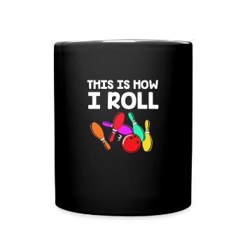 Bowling - Full Colour Mug - black - Front