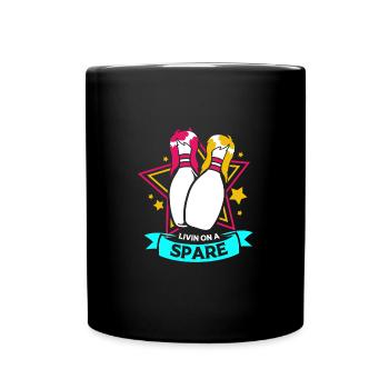 Bowling Bowler Bowling Skittles Bowling Ball - Full Colour Mug - black - Front