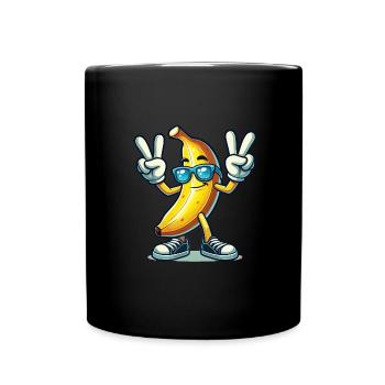 Früchtchen - Tasse einfarbig - Schwarz - Vorne