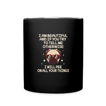 Body Positivity Feminist Feminism Feminist - Full Colour Mug - black - Front
