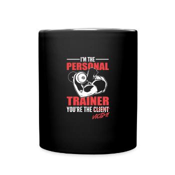 Fitness Fitness Trainer Gym - Full Colour Mug - black - Front
