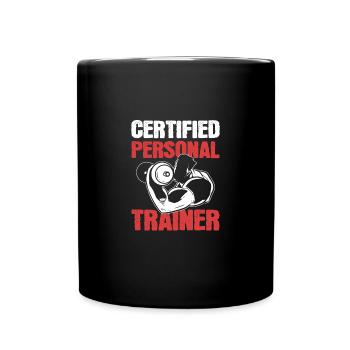 Fitness Fitness Trainer Gym - Full Colour Mug - black - Front