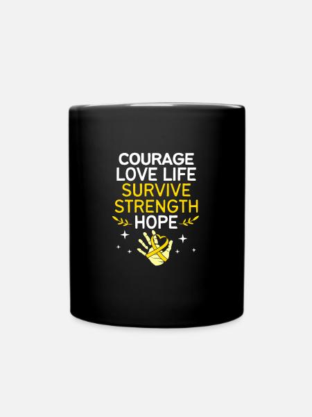 Krebs Kind - Tasse einfarbig - Schwarz