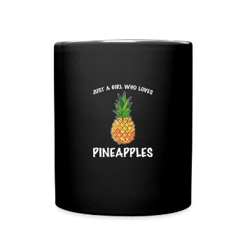 Ananas - Tasse einfarbig - Schwarz - Vorne