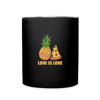 Ananas - Tasse einfarbig - Schwarz - Vorne