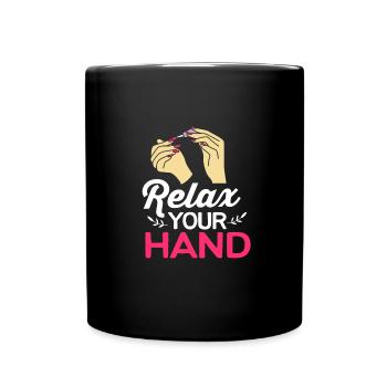 Nail Designer Nail Cosmetics Beautician - Full Colour Mug - black - Front