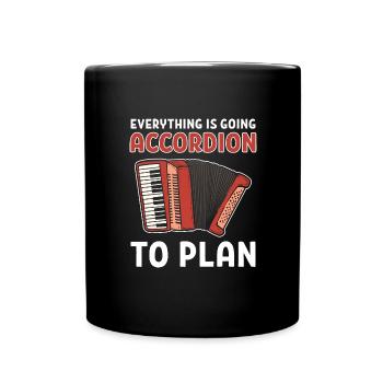 Accordéon - Mug uni - noir - Devant