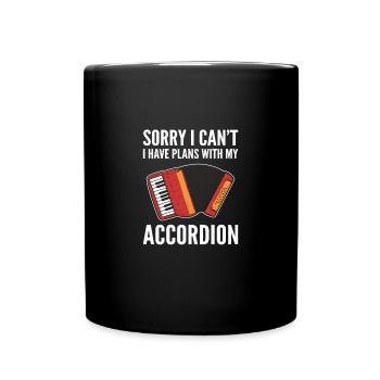 Accordéon - Mug uni - noir - Devant