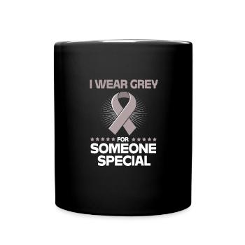 Brain Tumor Tumor Brain Cancer Survivor - Full Colour Mug - black - Front