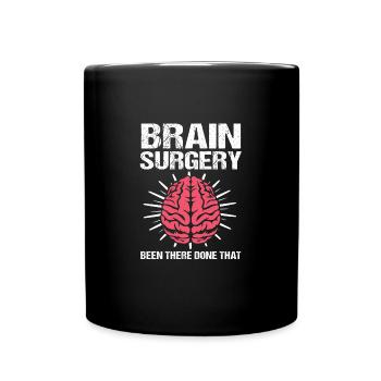 Brain Tumor Tumor Brain Cancer Survivor - Full Colour Mug - black - Front