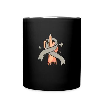 Brain Tumor Tumor Brain Cancer Survivor - Full Colour Mug - black - Front