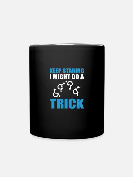 Rollstuhl - Tasse einfarbig - Schwarz