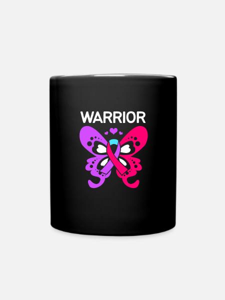 Schilddrüsenkrebs - Tasse einfarbig - Schwarz