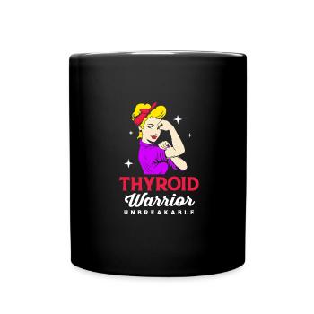 Cancer de la thyroïde - Mug uni - noir - Devant