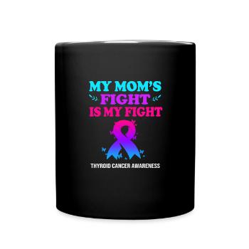 cancer de la thyroïde - Mug uni - noir - Devant