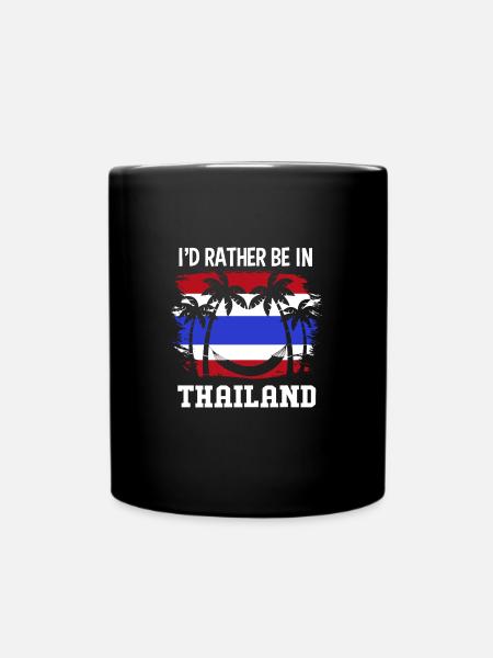Thailand Thai Sprache - Tasse einfarbig - Schwarz