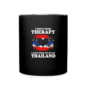 Thaïlande - Mug uni - noir - Devant