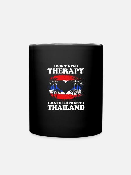 Thailand - Tasse einfarbig - Schwarz
