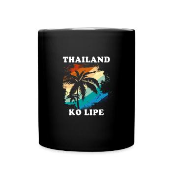 Thailand - Tasse einfarbig - Schwarz - Vorne