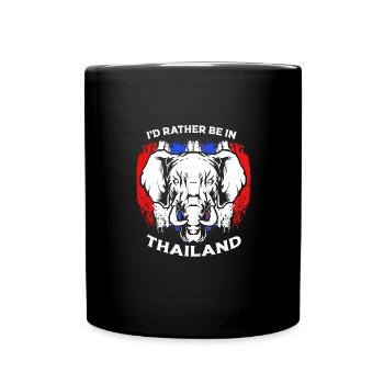 Thailand Thai Language - Full Colour Mug - black - Front