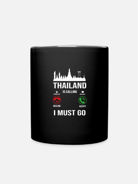 Thailand Thai Sprache - Tasse einfarbig - Schwarz